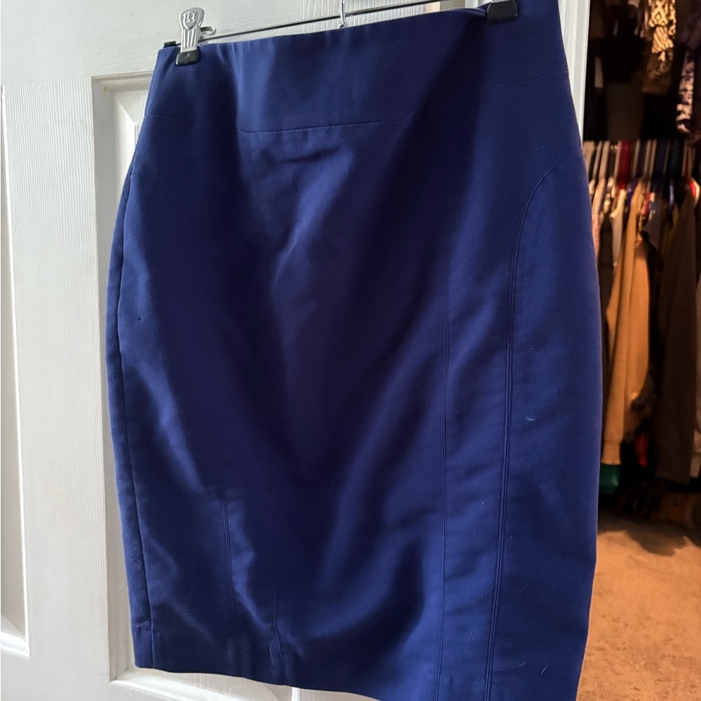 Express Navy Pencil Skirt